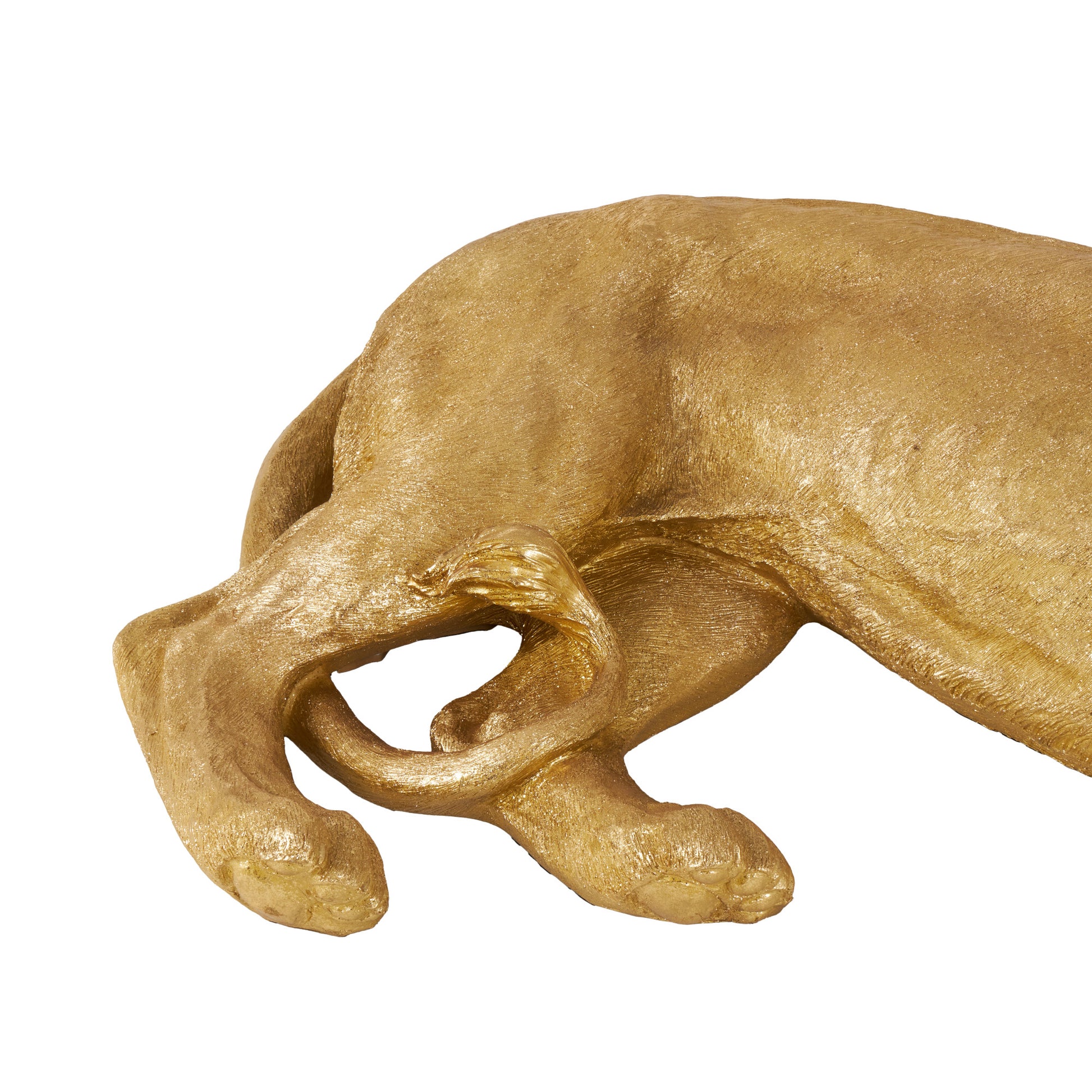 Tiger Gold Resin Laying Decorative Sculpture