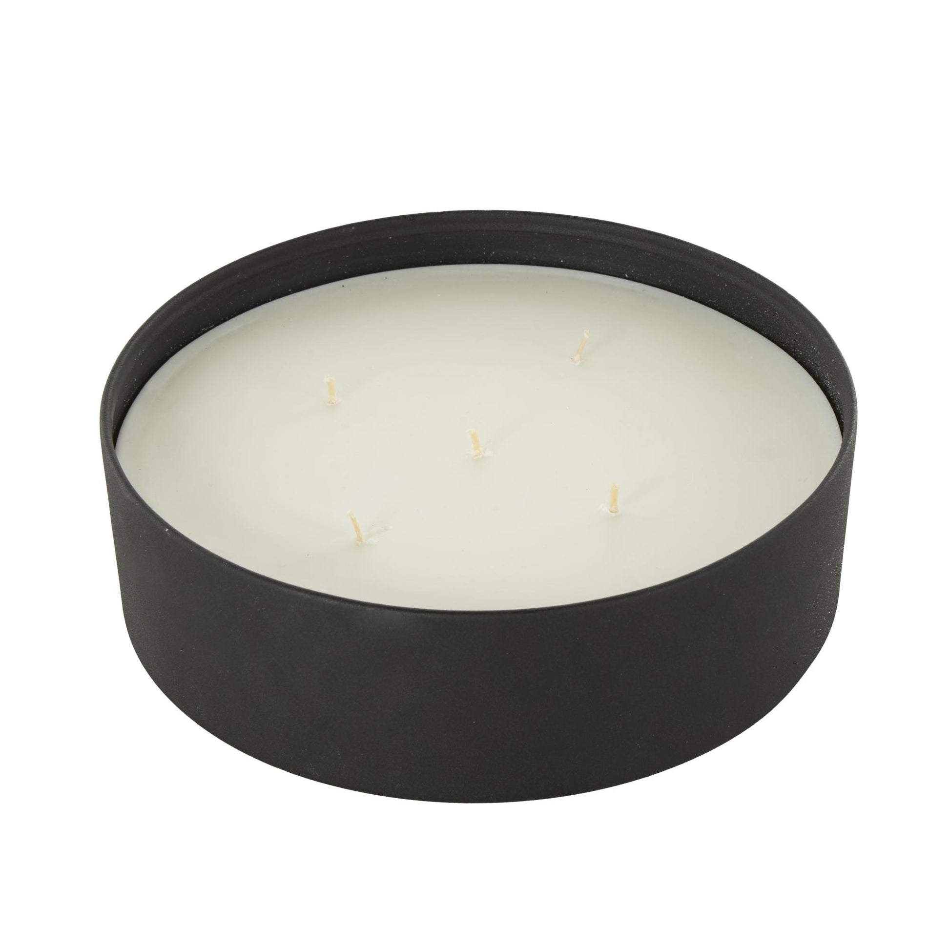 Metal Pink Blush & Poppy Scented Textured 59oz 5 Wick Decorative Candle with White Wax