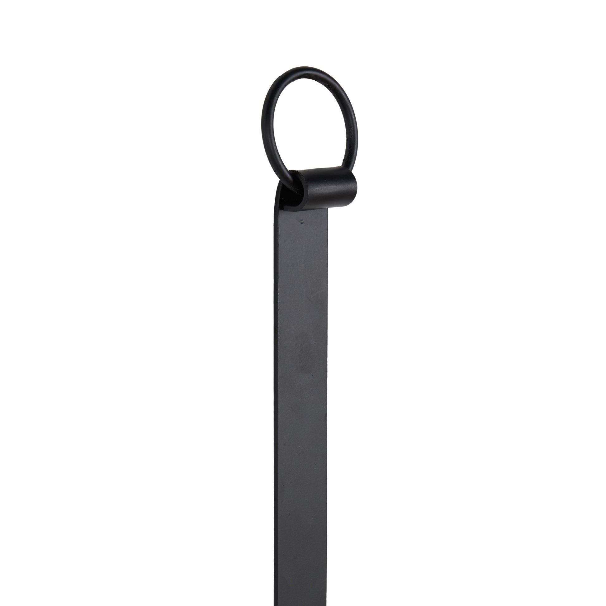 Scroll Black Metal Long Indoor Outdoor Wall Sconce with Hurricane Glass Holder