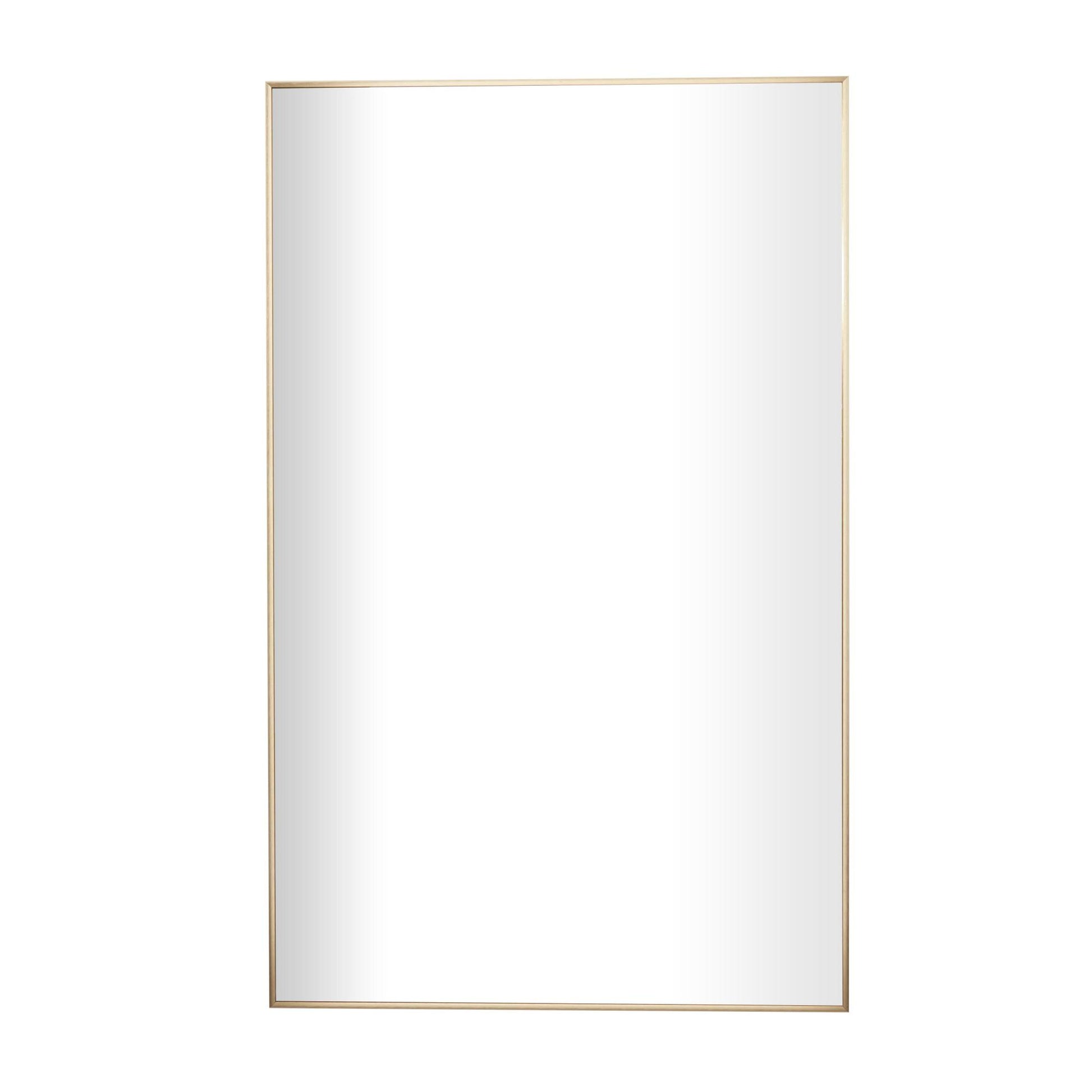 CosmoLiving by Cosmopolitan Gold Metal Room Wall Mirror with Thin Frame