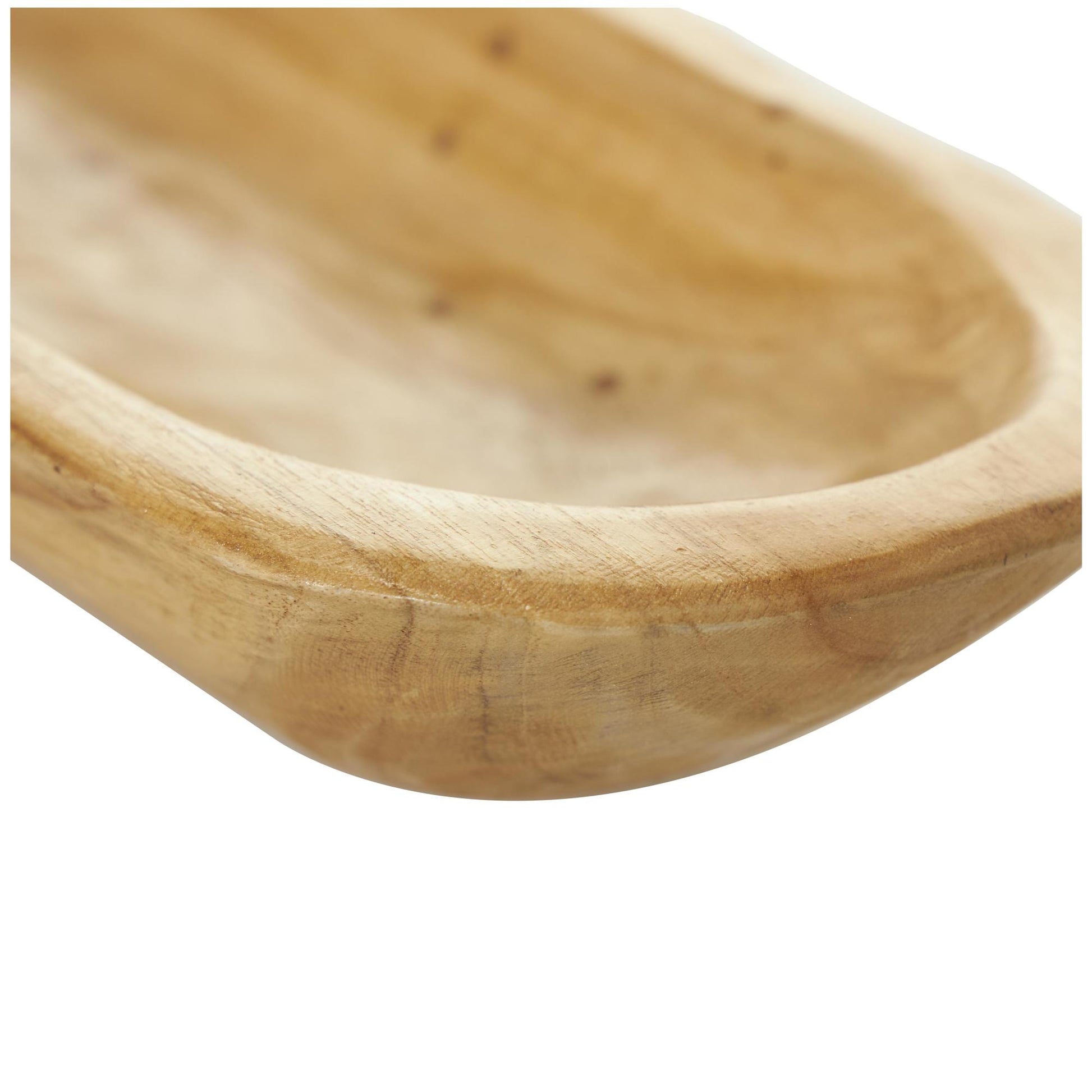 Brown Teak Wood Handmade Long Slim Live Edge Living Room Decor Tray