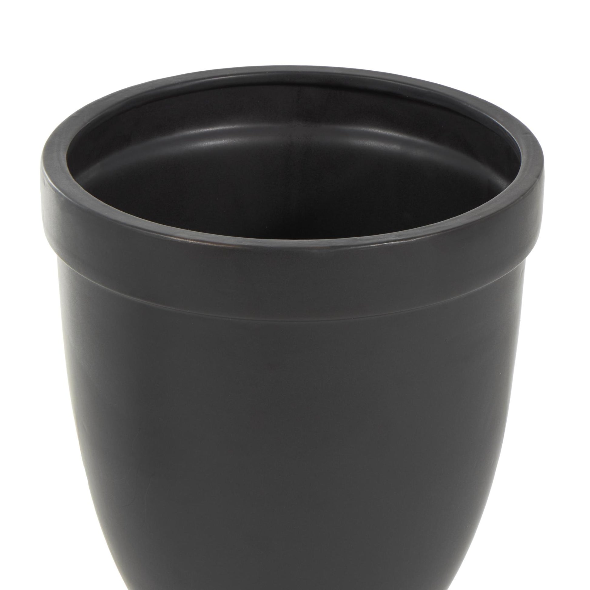 Ceramic Fluted Urn Shaped Living Room Decorative Jars with Lid