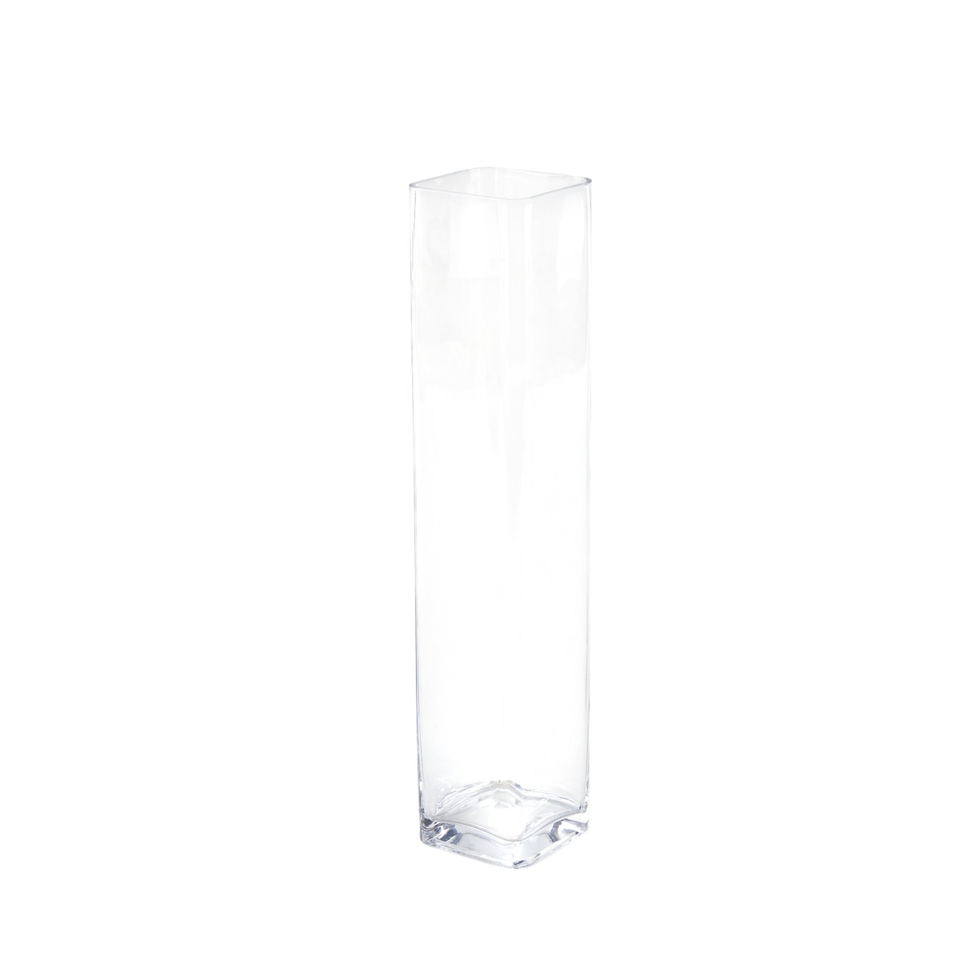 Clear Glass Tall Decorative Vase