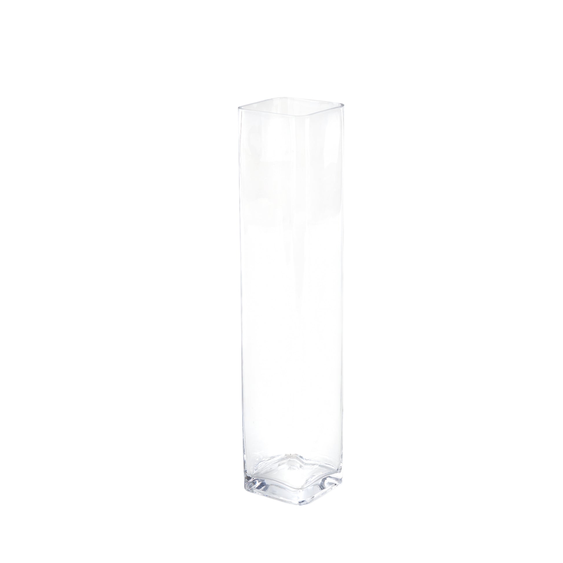 Clear Glass Tall Decorative Vase