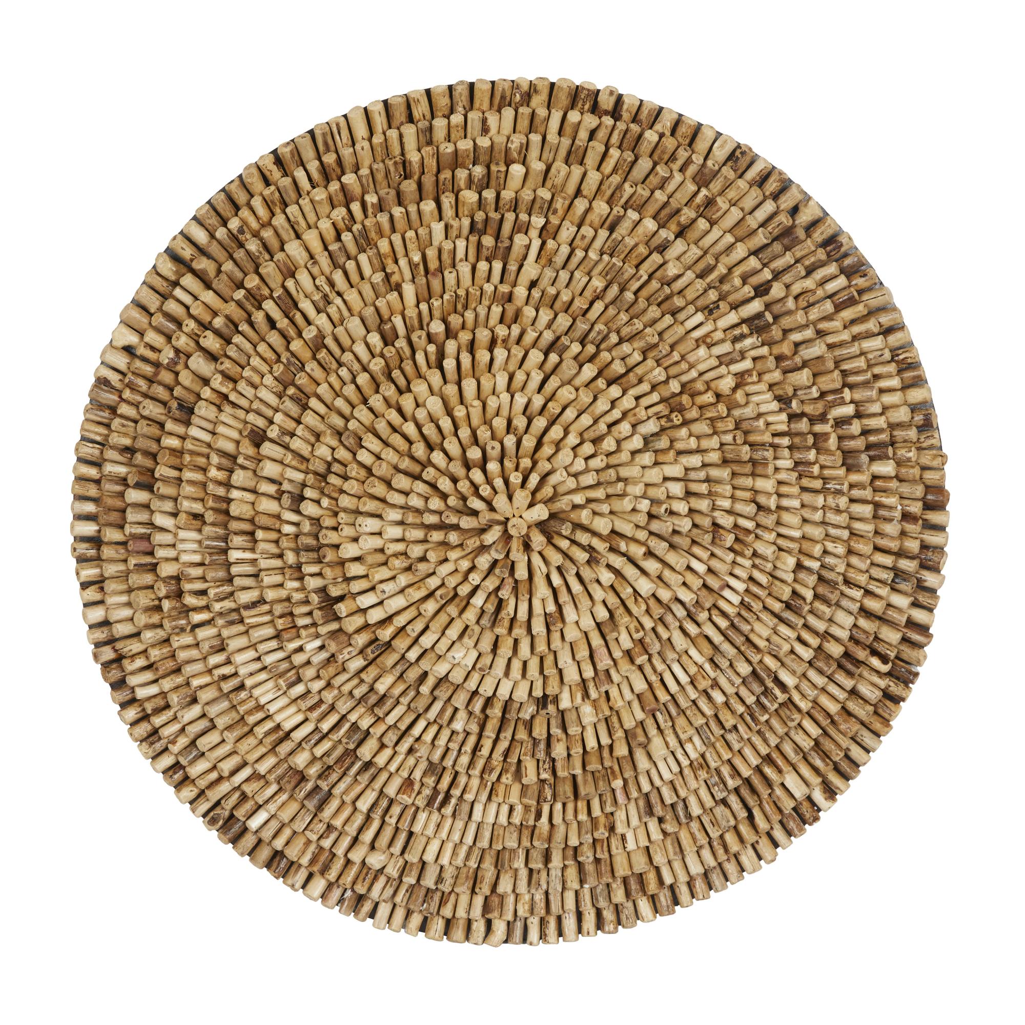 Starburst Brown Driftwood Handmade Layered Stick Home Wall Decor