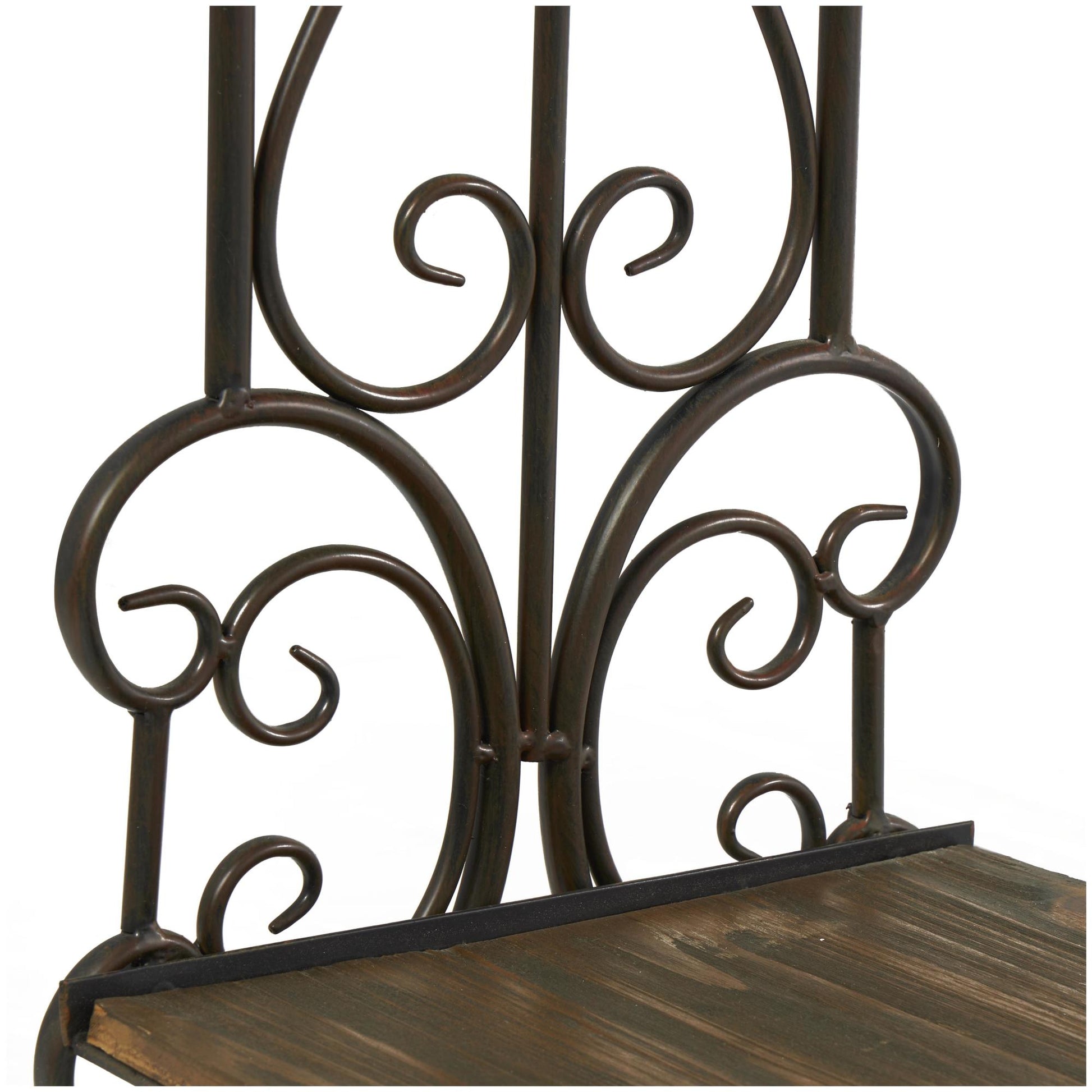 Scroll Black Wood Closet Quilt Rack