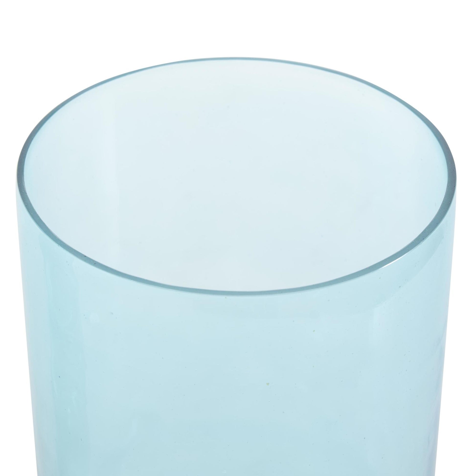 Set of 2 Glass Modern Round Decorative Vase