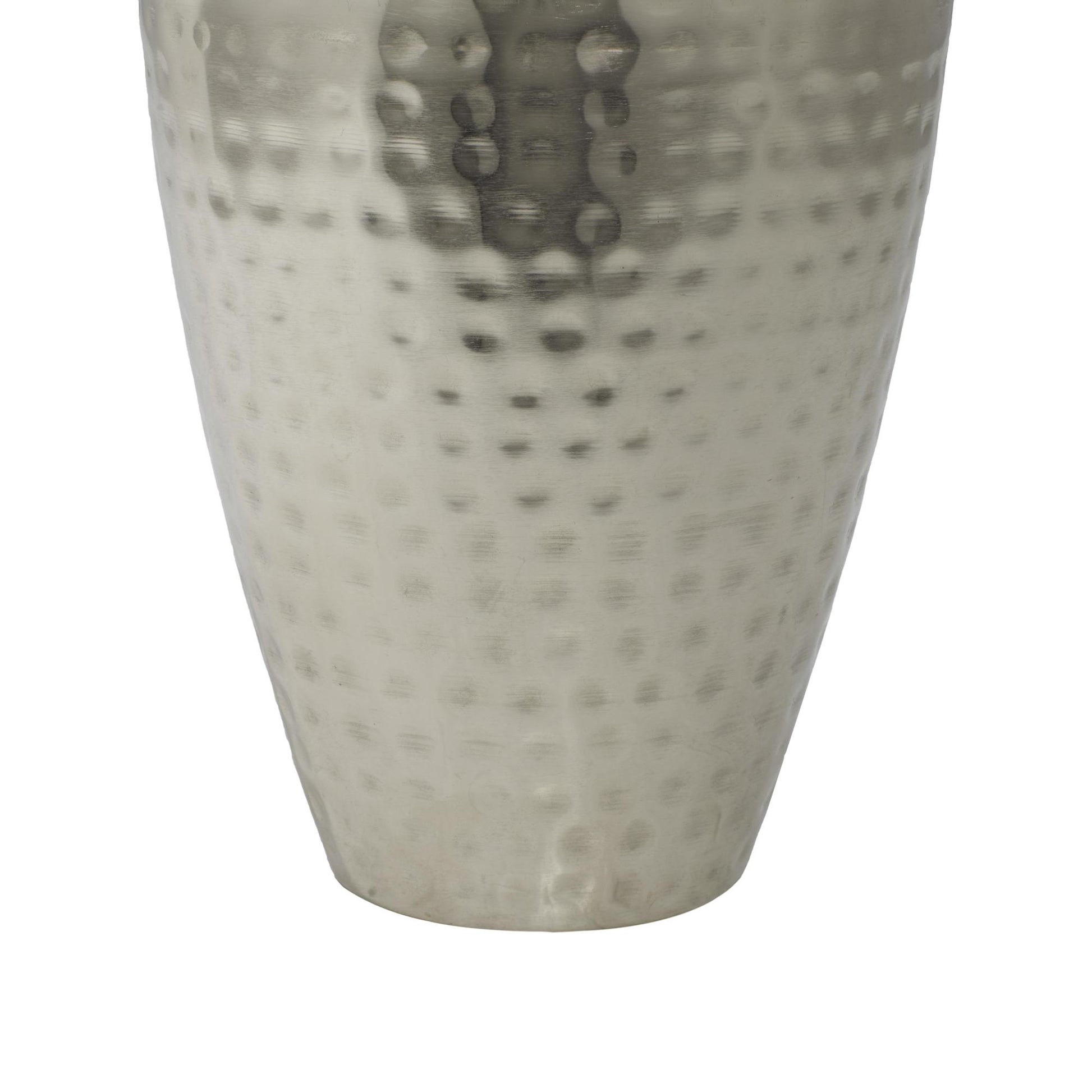 Silver Metal Hammered Living Room Decorative Jars