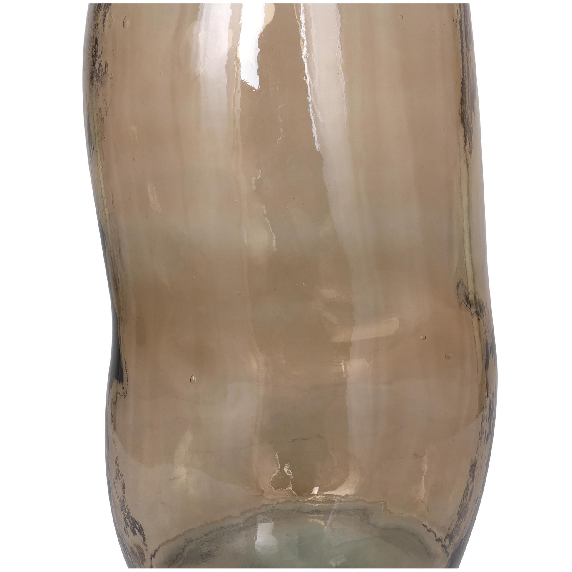 Abstract Recycled Glass Handmade Spanish Bottleneck Decorative Vase