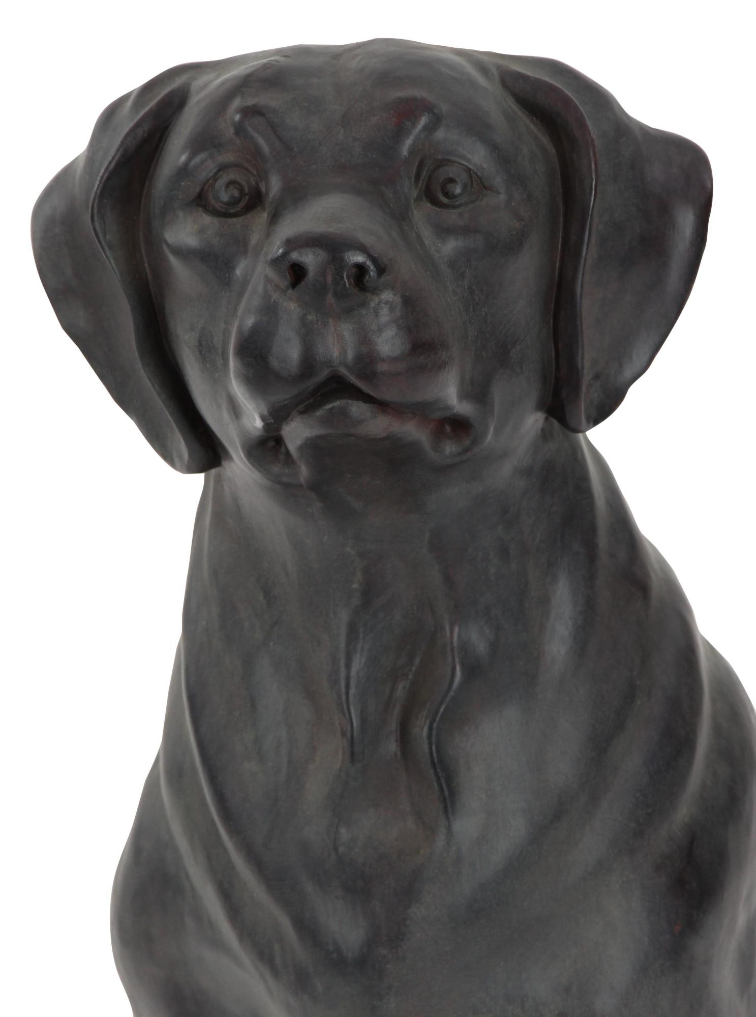 Dog Brown Polystone Decorative Sculpture