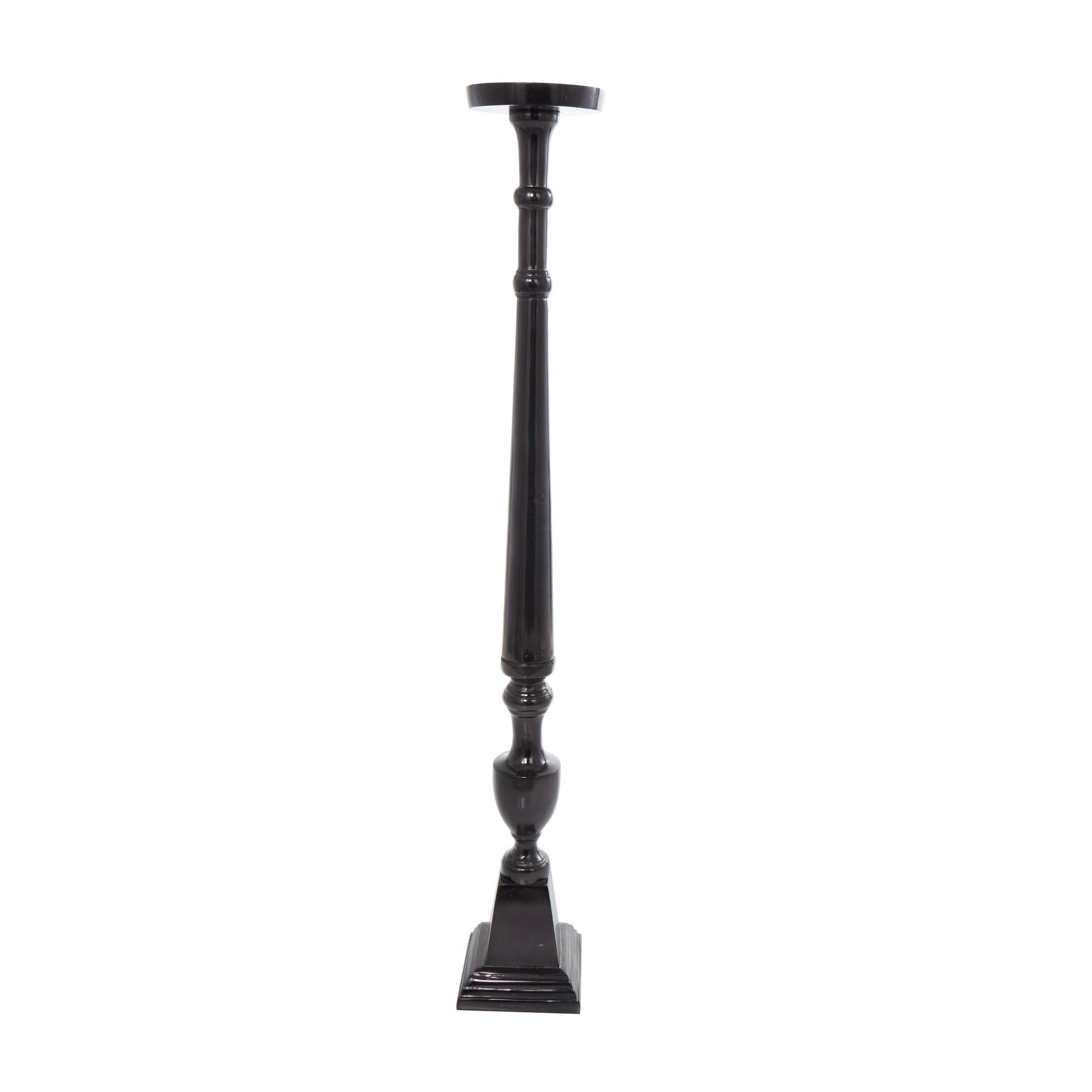 Set of 2 Aluminum Metal Tall Floor Decorative Candle Holder