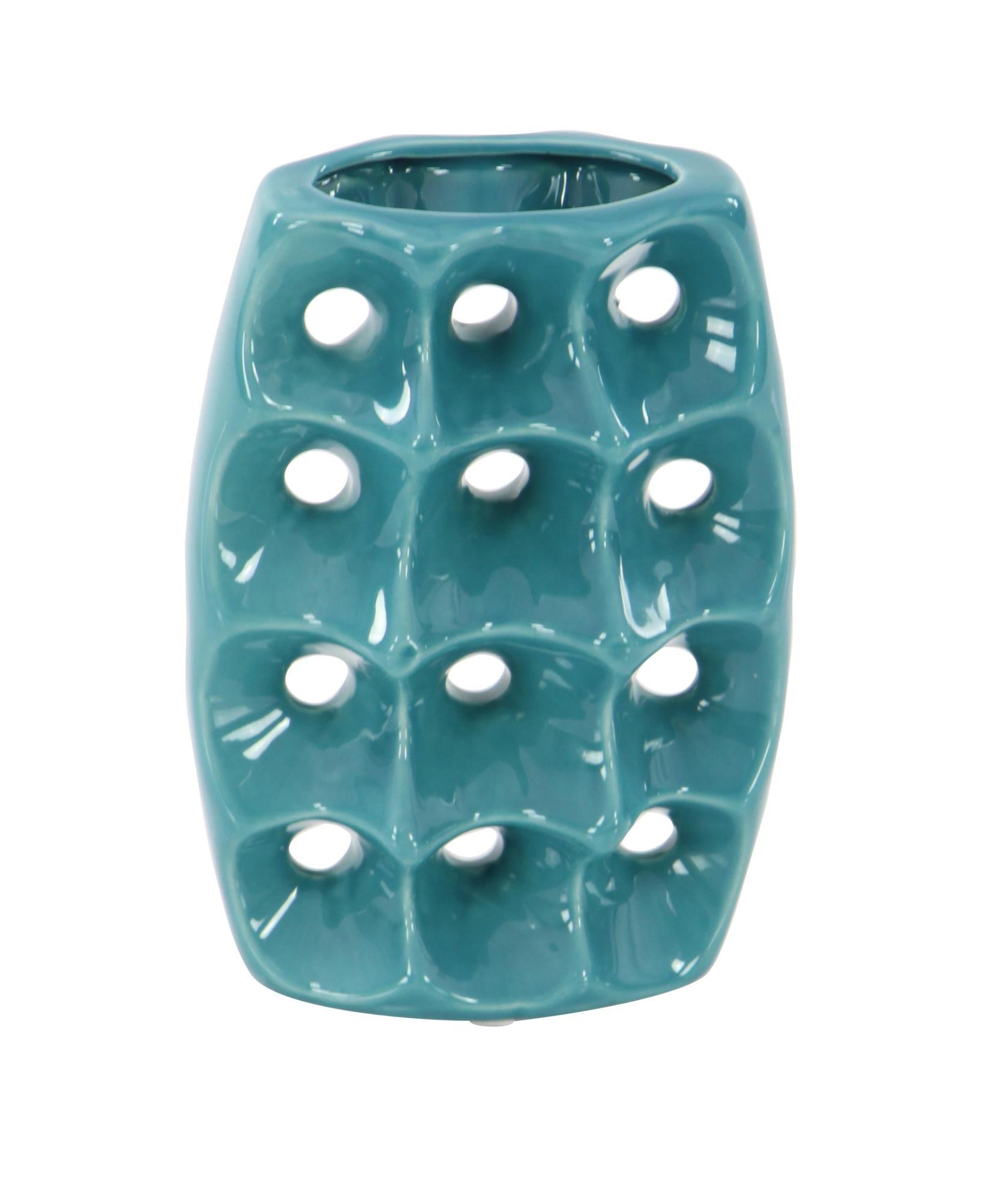 Set of 3 Ceramic Decorative Vase with Varying Patterns