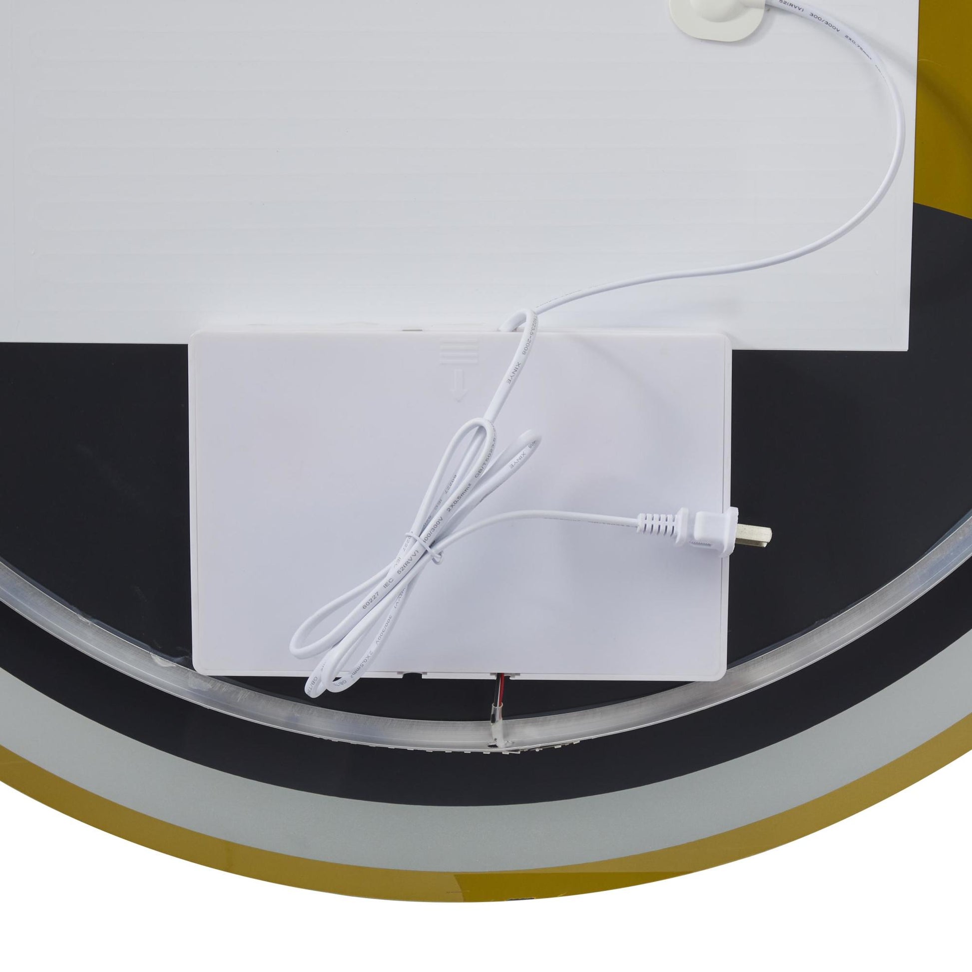 Silver Glass Room Anti Fog Mirror with LED Light