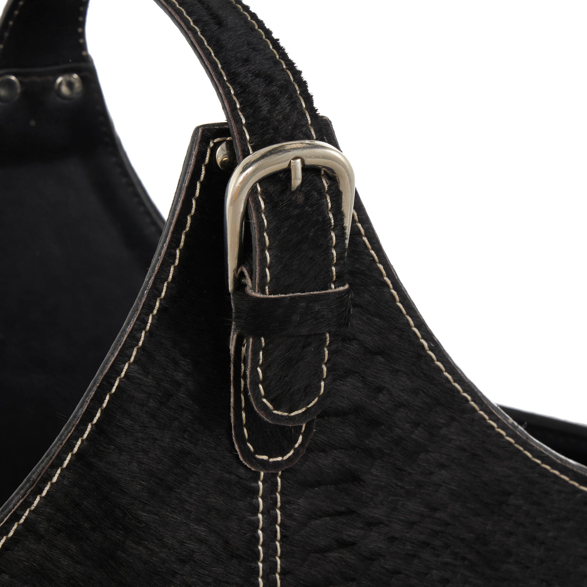 Leather Handmade Box Style Decorative Magazine Holder with Detail Stitching and Curved Buckle Handle