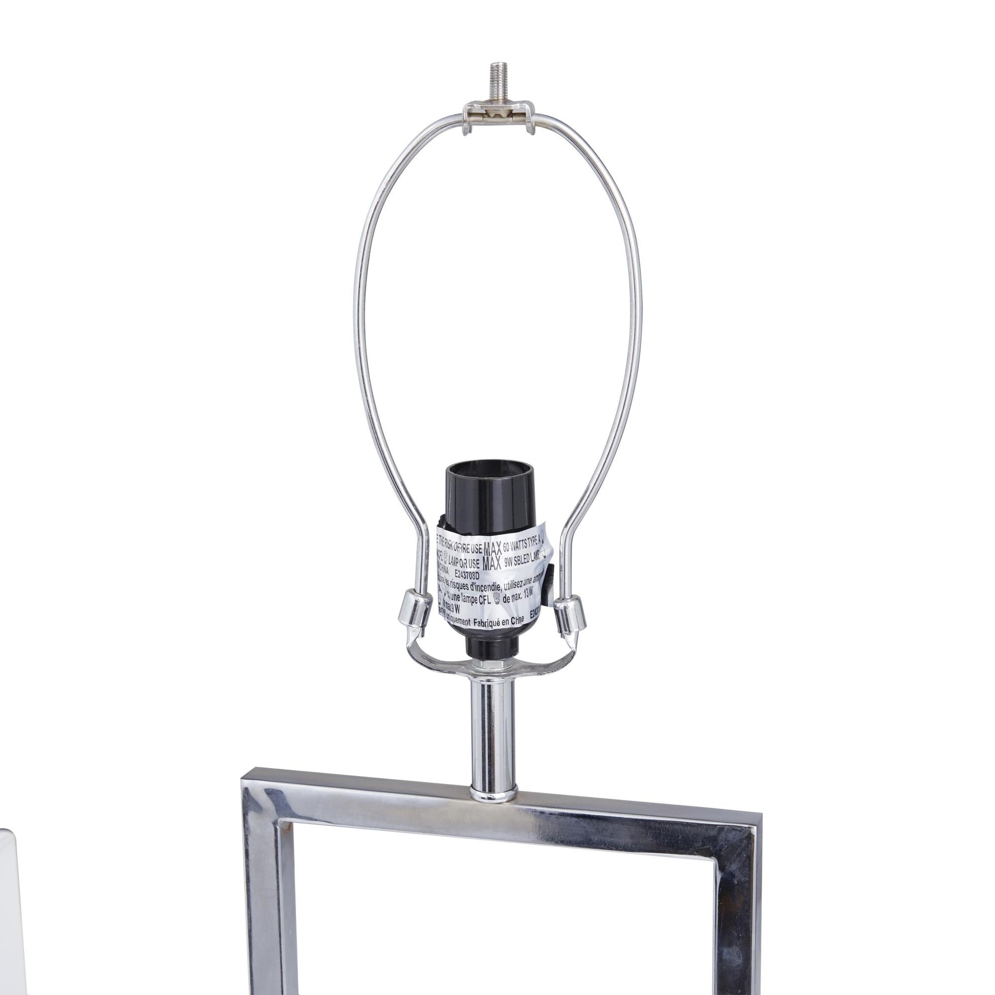 CosmoLiving by Cosmopolitan Geometric Marble Room Table Lamp with Square Shade