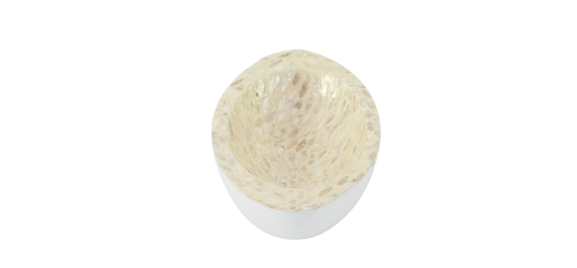 Nautical White Mother of Pearl Shell Living Room Decor Tray