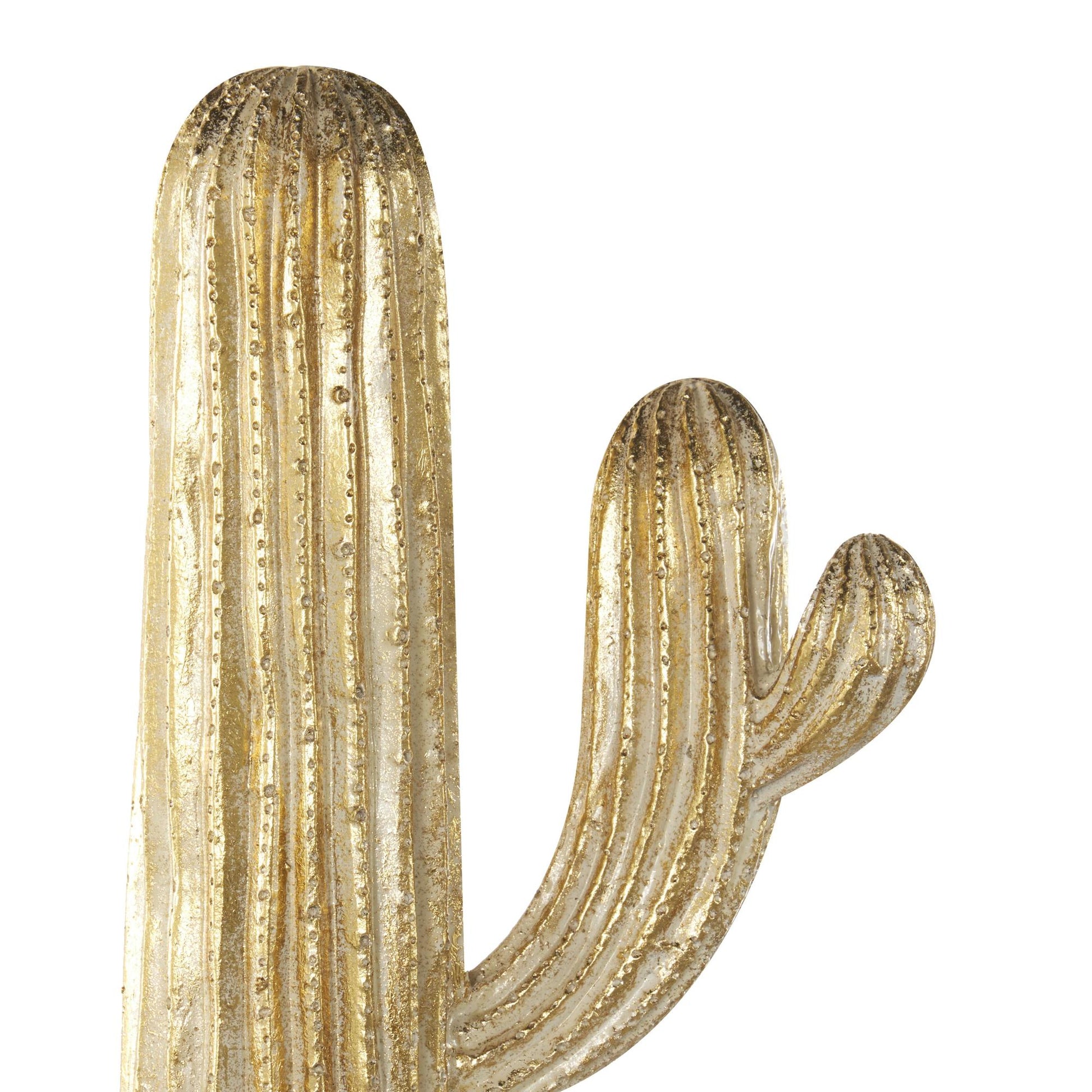 Cactus Gold Resin Layered Decorative Sculpture
