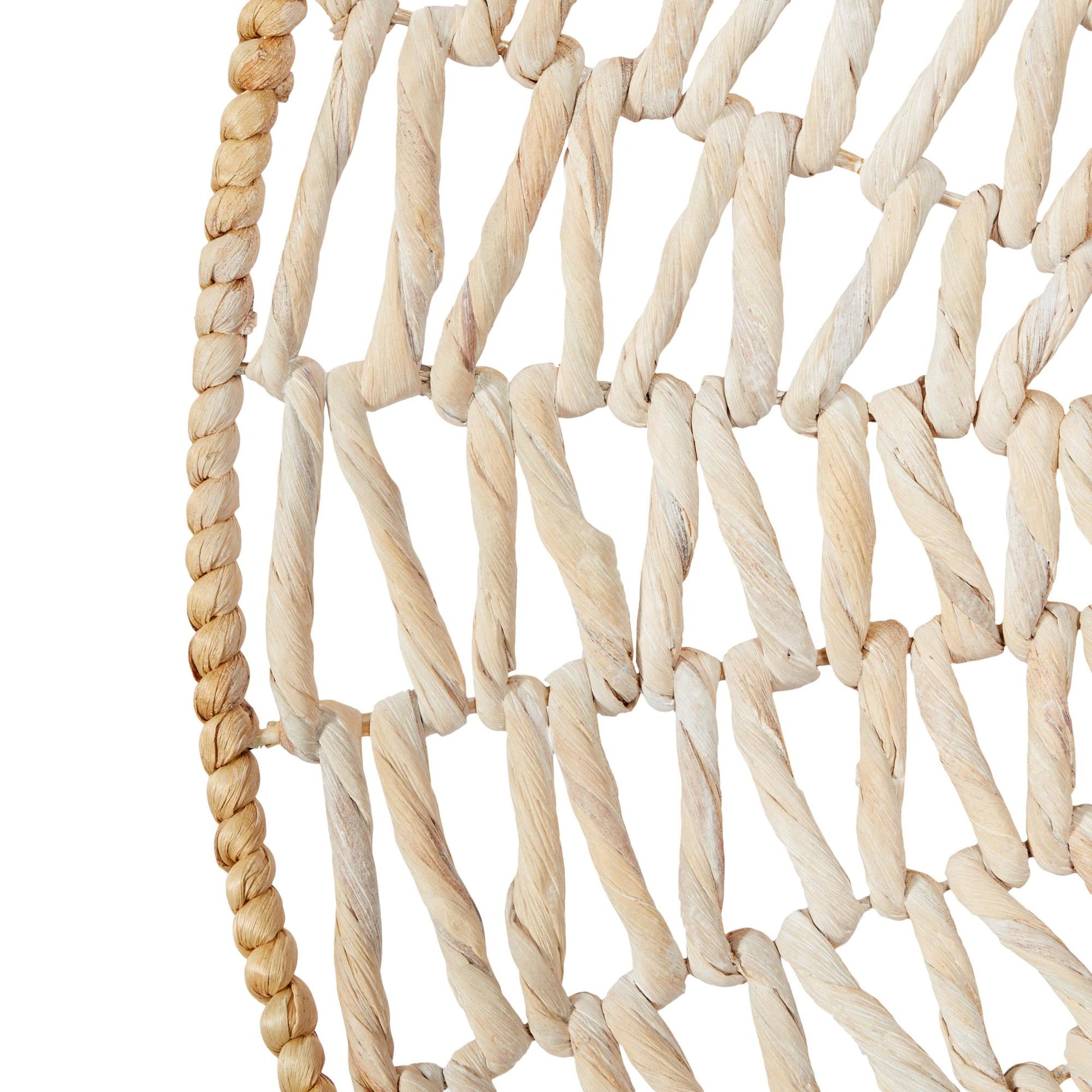 Set of 3 Plate Dried Plant Handmade Woven Basket Home Wall Decor Set of 3 20", 24", 28"H