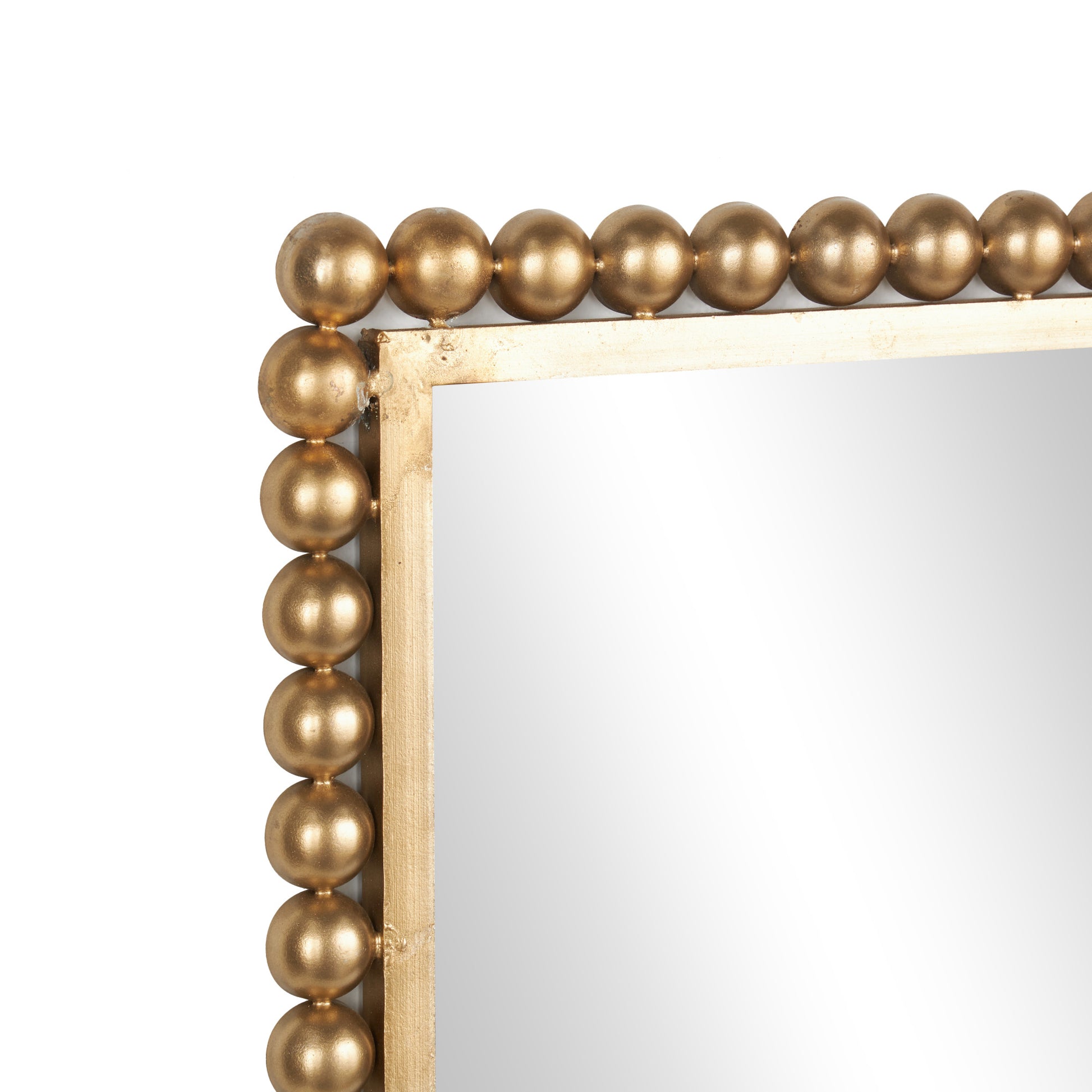 CosmoLiving by Cosmopolitan Metal Room Wall Mirror with Beaded Detailing