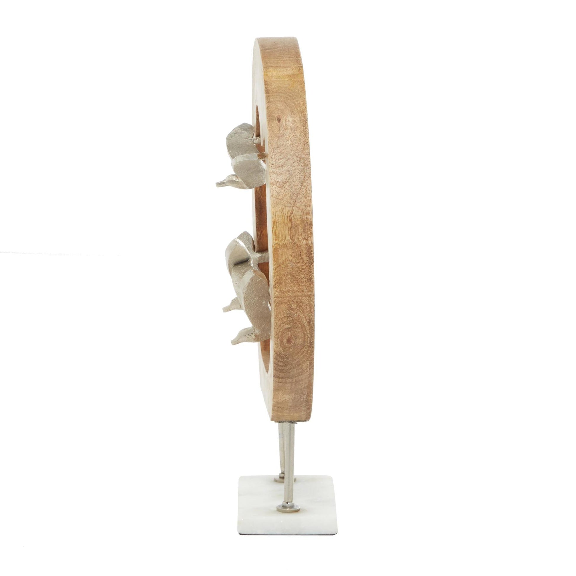 Bird Brown Aluminum Metal Decorative Sculpture