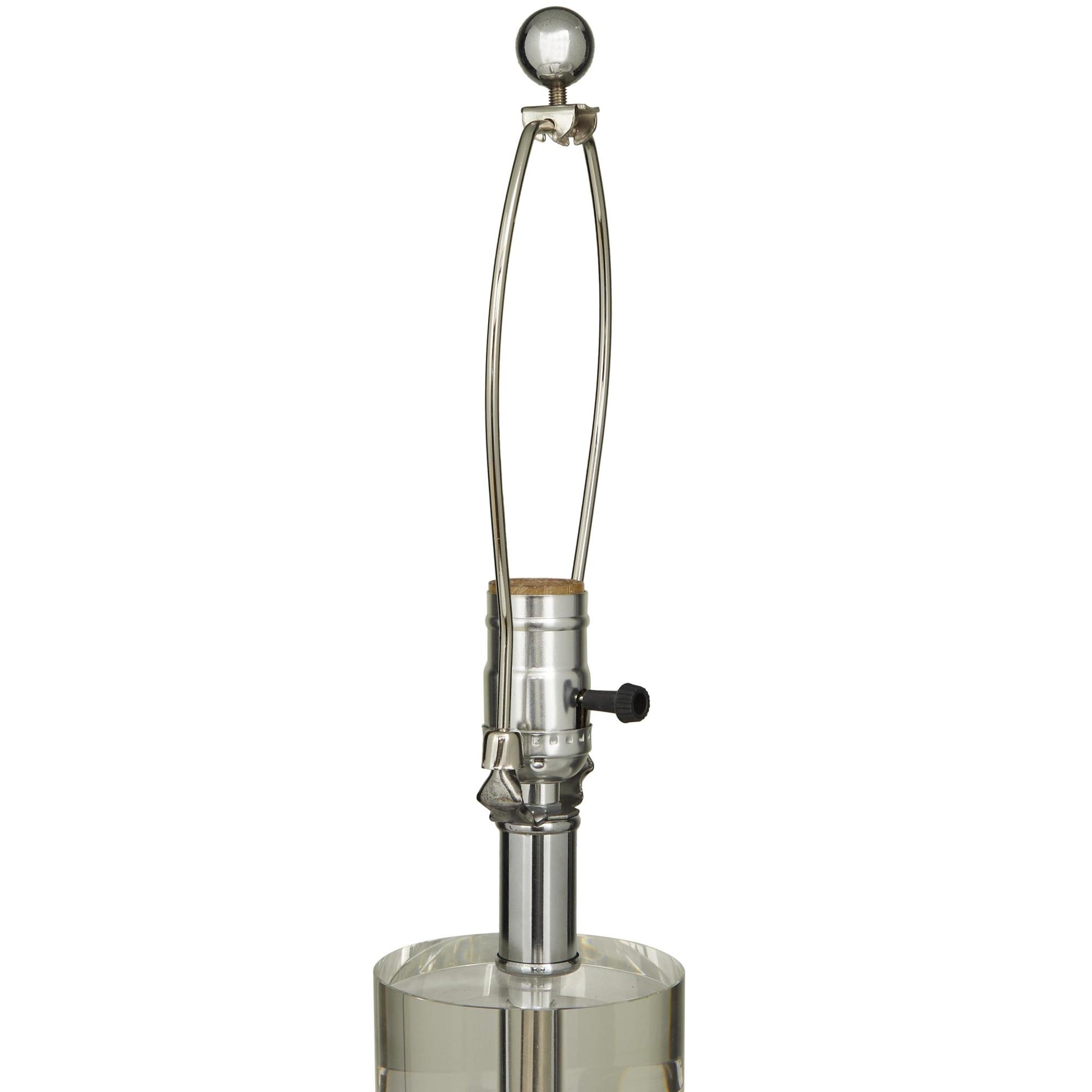 Marble Slender Stand Room Table Lamp with Drum Shade