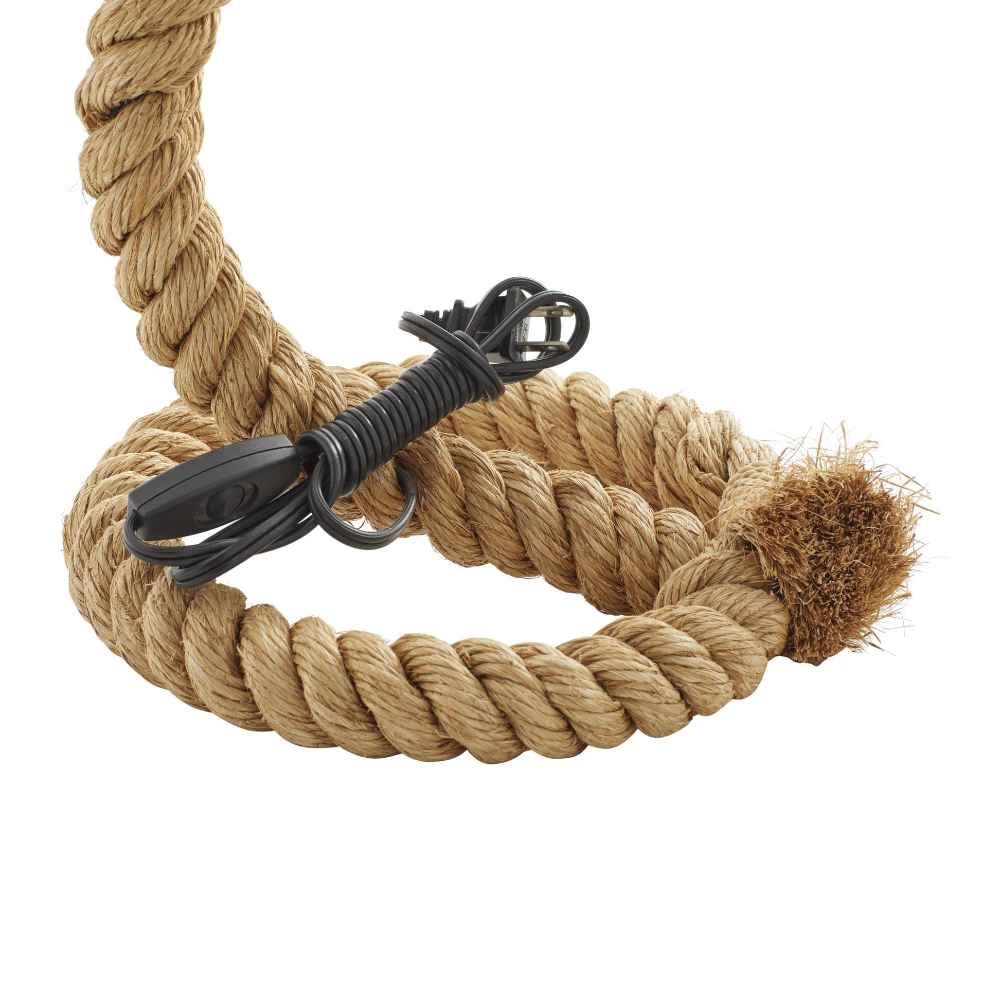 Brown Jute Rope Handmade Rope Styled Room Desk Lamp