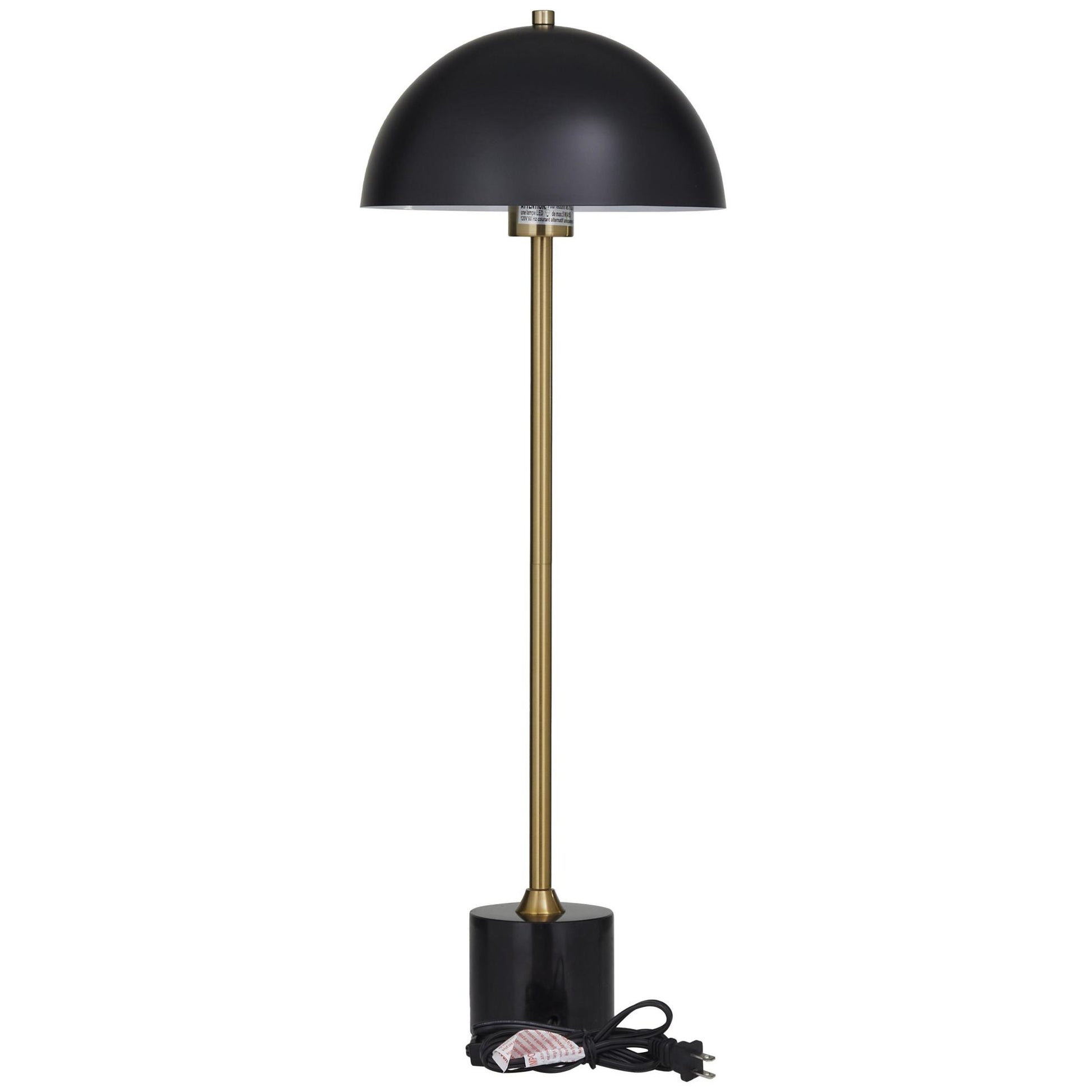 Metal Umbrella Style Room Desk Lamp with Black Marble Base