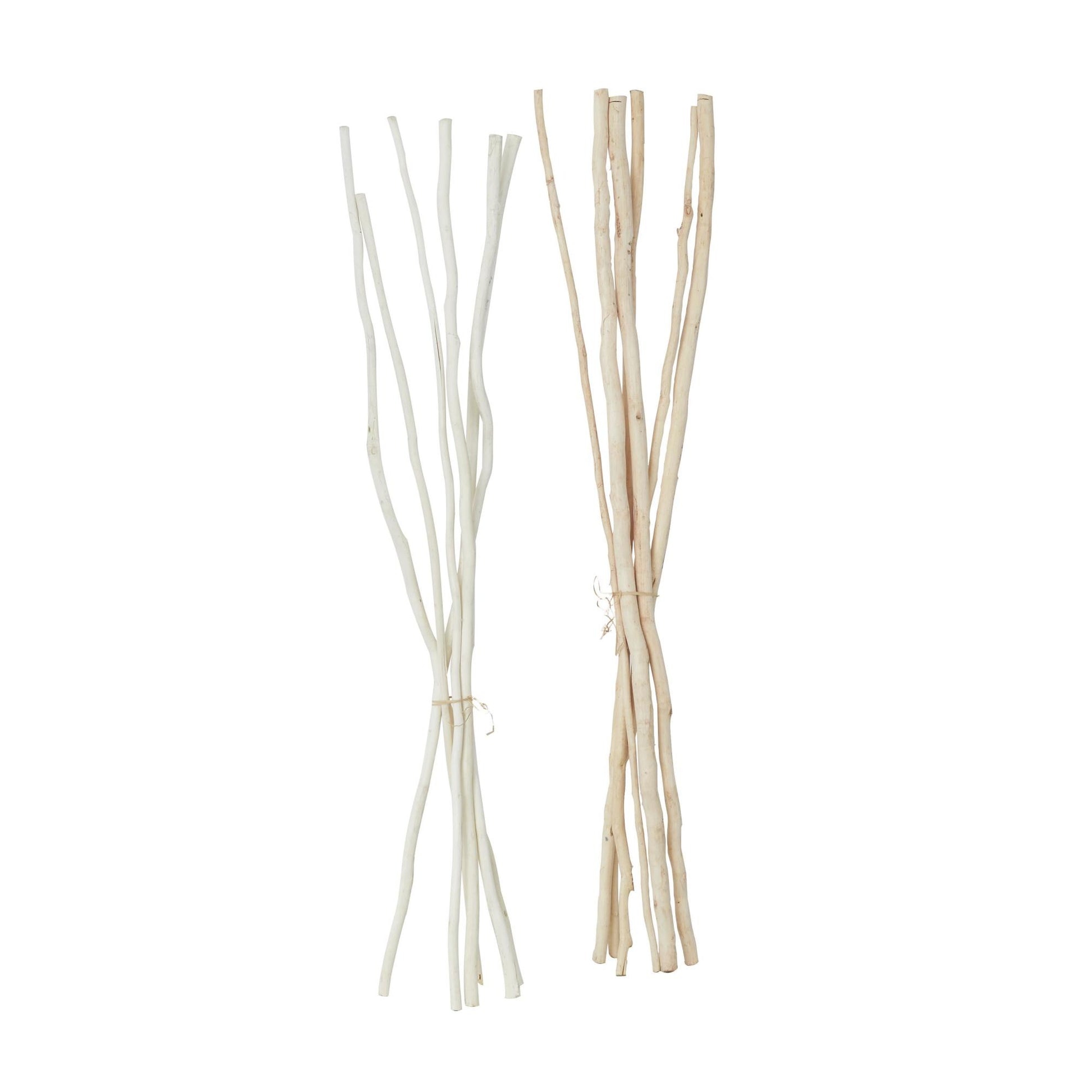 Set of 2 Pigeon pea White Dried Plant Tall Sticks Home Decor Natural Foliage