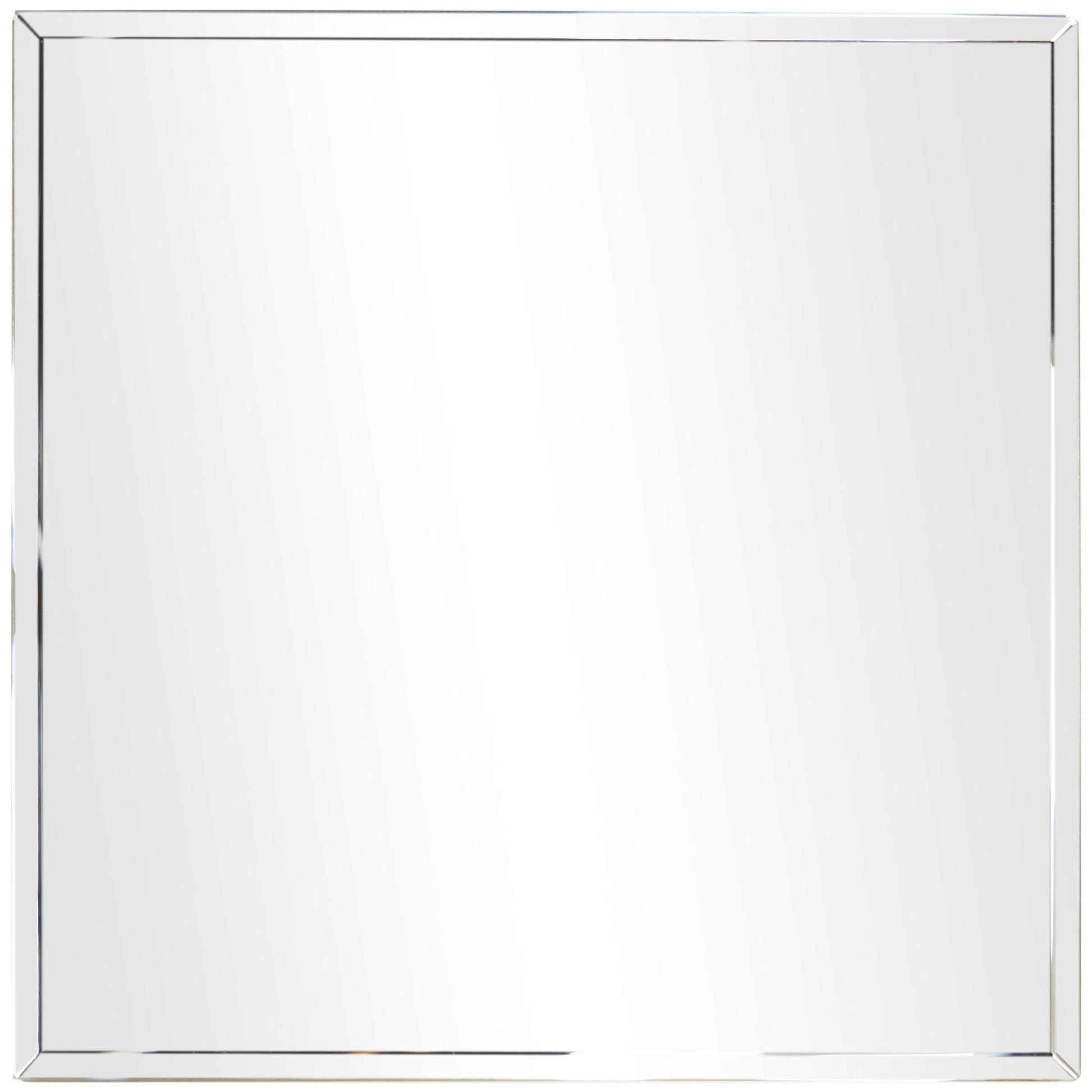 Silver Glass Tall Rectangular Mirrored Side End Pedestal Table