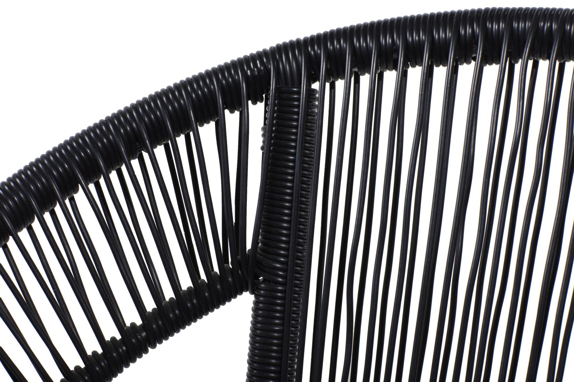 Plastic Rattan Woven Round Outdoor Chair 29" x 23" x 30"