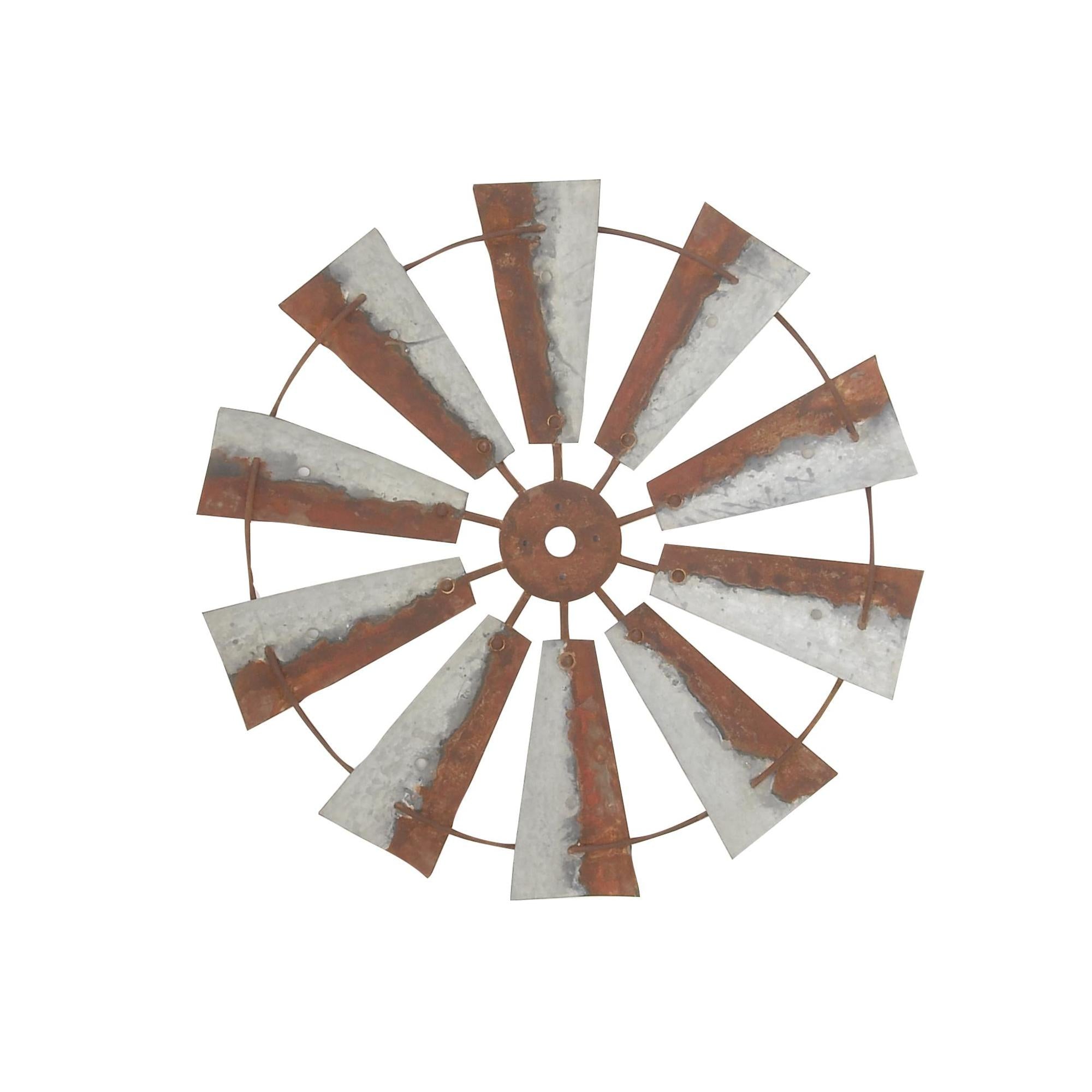 Windmill Metal Indoor Outdoor Home Wall Decor