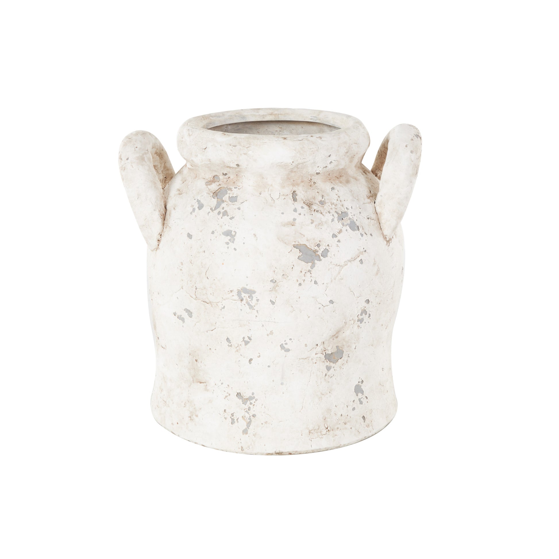 Ceramic Antique Style Distressed Decorative Vase with Handles