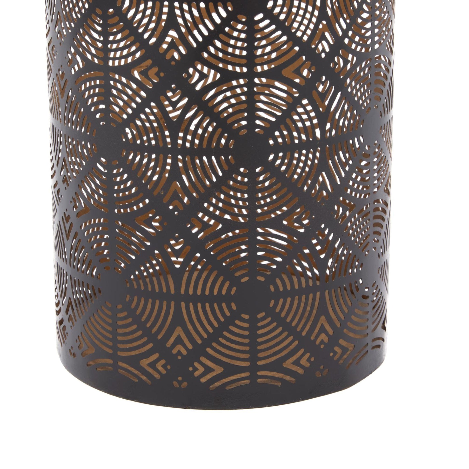 Set of 3 Geometric Metal Decorative Indoor Outdoor Candle Lantern Set of 3 12", 10", 6"H