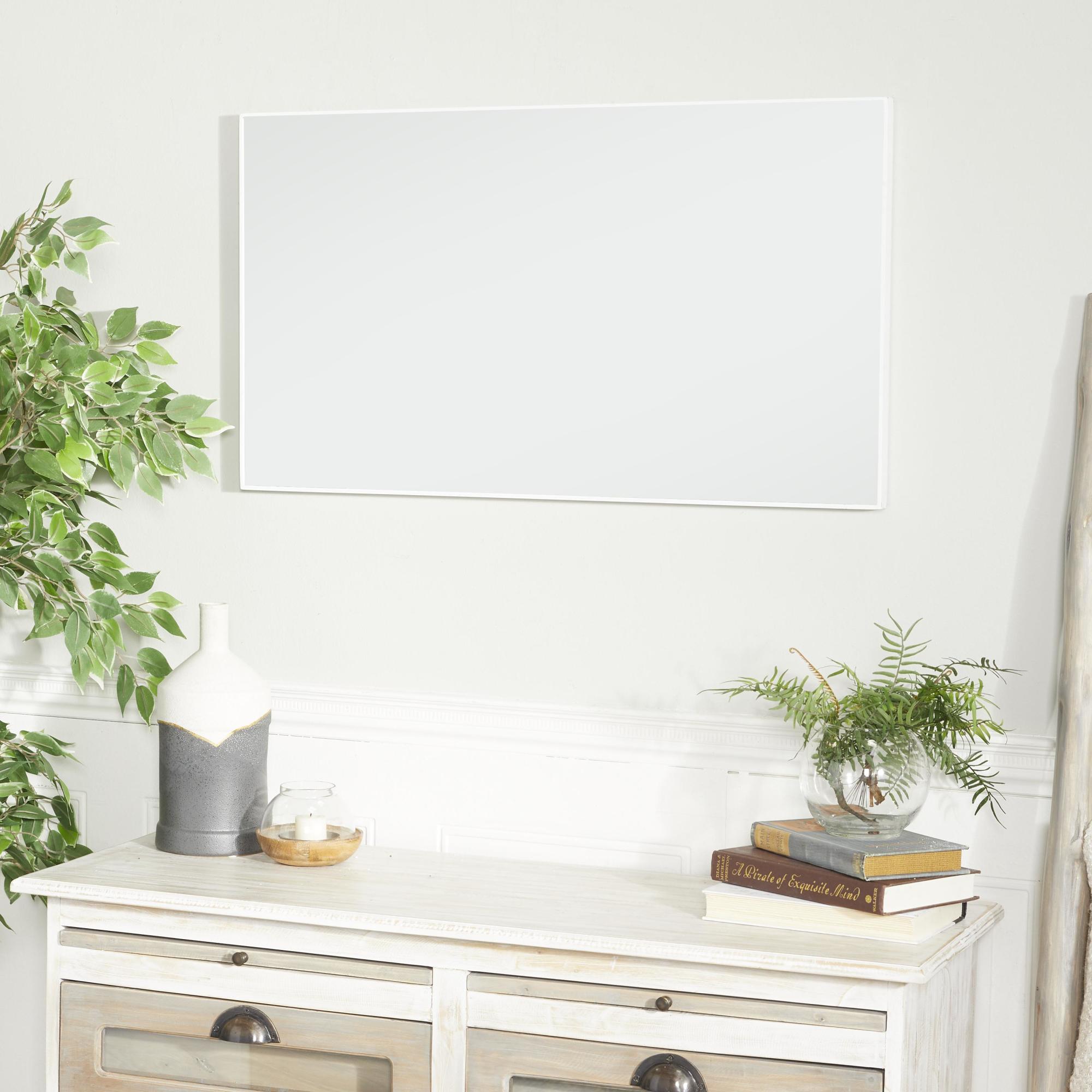 Wooden Room Wall Mirror with Thin Frame