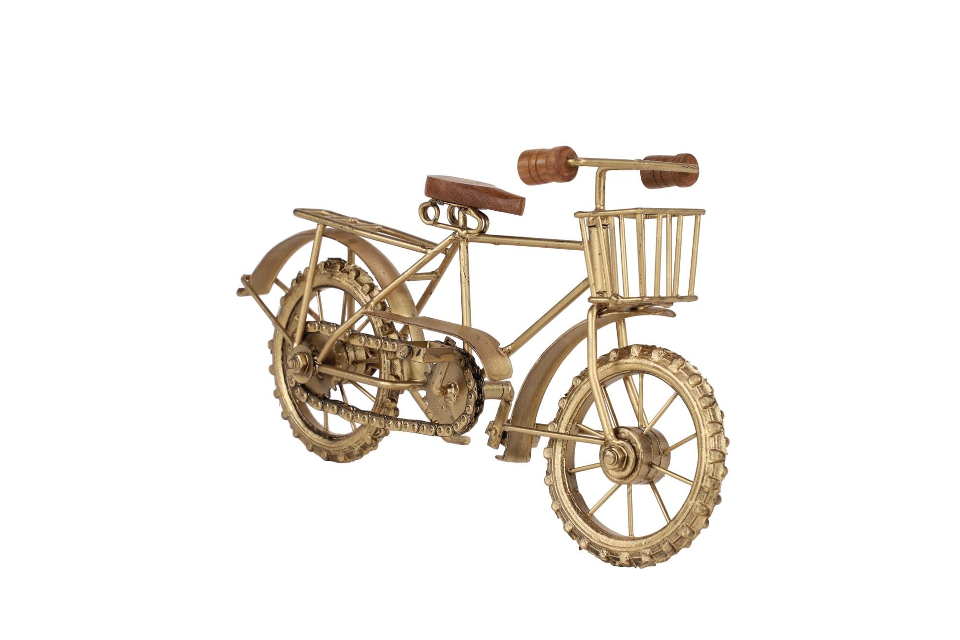 Bike Gold Metal Decorative Sculpture