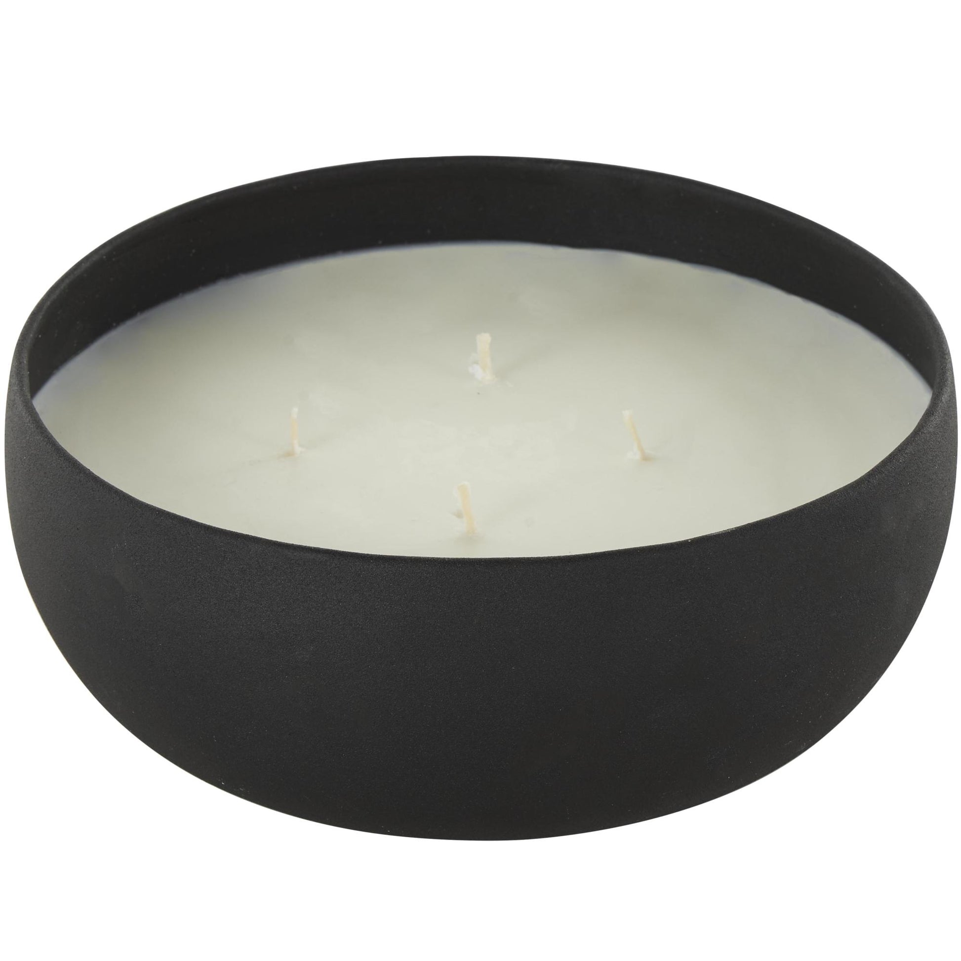 Metal Tangerine Splash Scented Textured 34oz 4 Wick Decorative Candle with White Wax