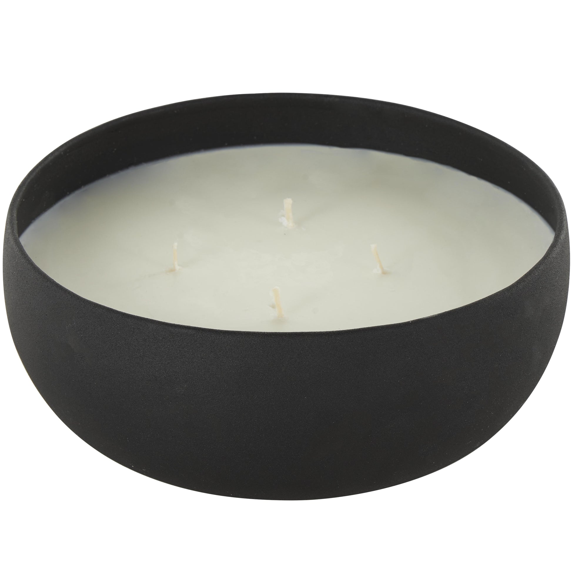 Metal Tangerine Splash Scented Textured 34oz 4 Wick Decorative Candle with White Wax