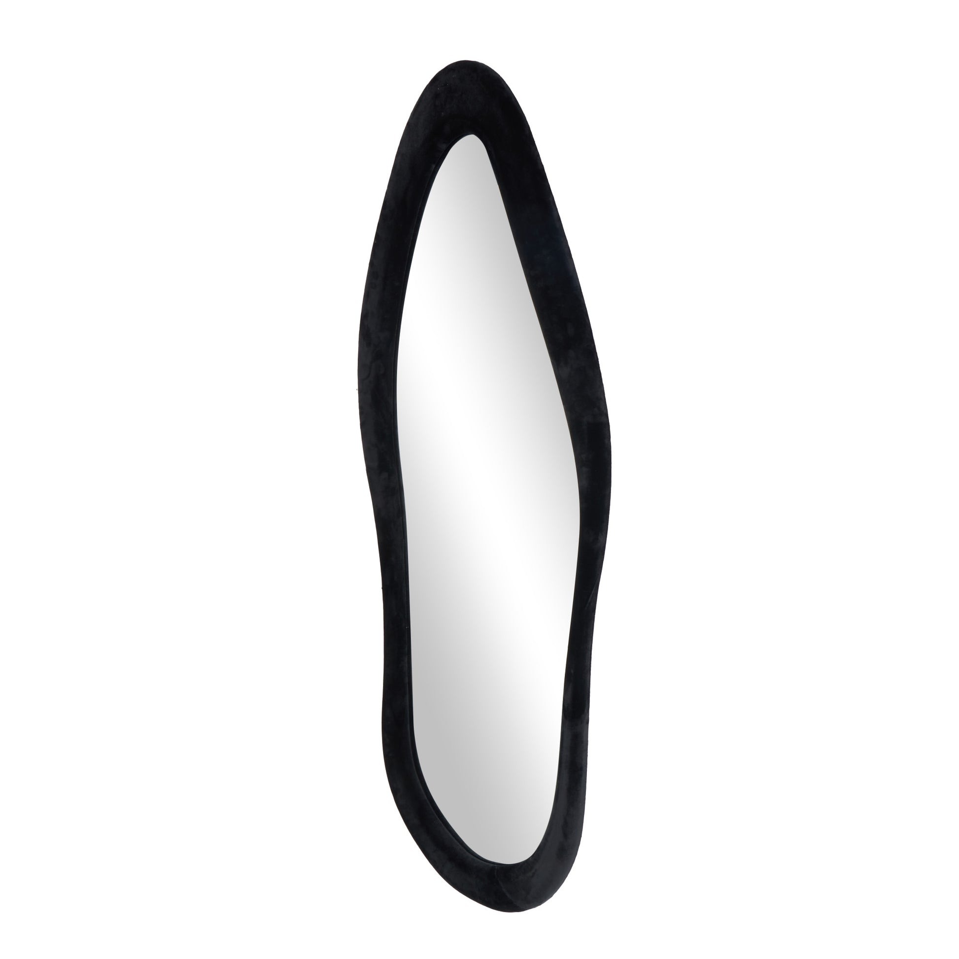 Abstract Velvet Wavy Room Wall Mirror