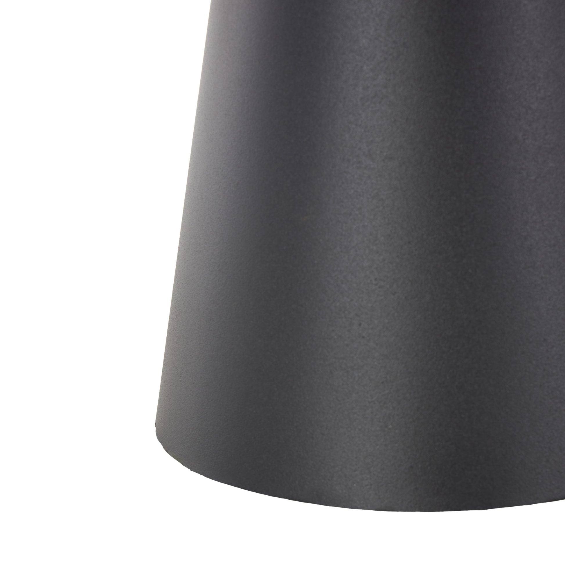 Black Metal Art Deco Fluted Decorative Vase